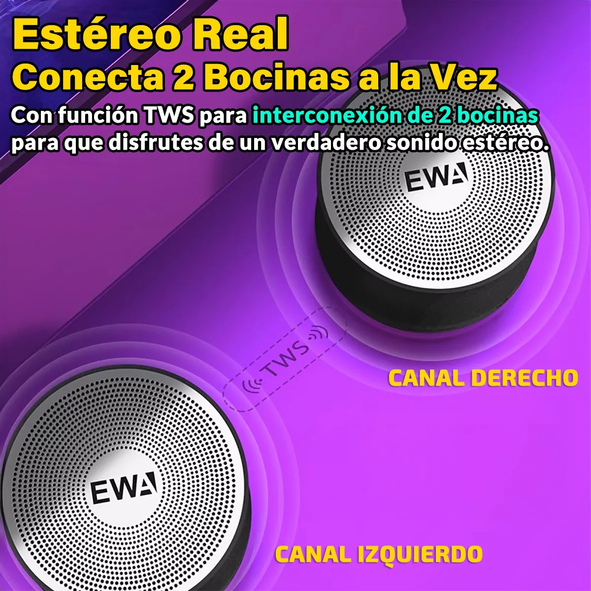 Foto 5 pulgar | Altavoces Bluetooth Ewa A109 Pro Tws True Wireless Negros