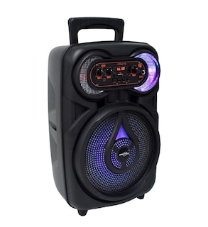 Foto 2 | Bocina Bluetooth Recargable-Portátil 8 Pulgadas Con Micrófono Y Luz Led