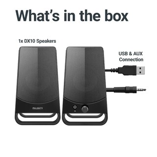 Foto 5 | Bocinas para PC Mayority USB Estéreo 10w - DX10