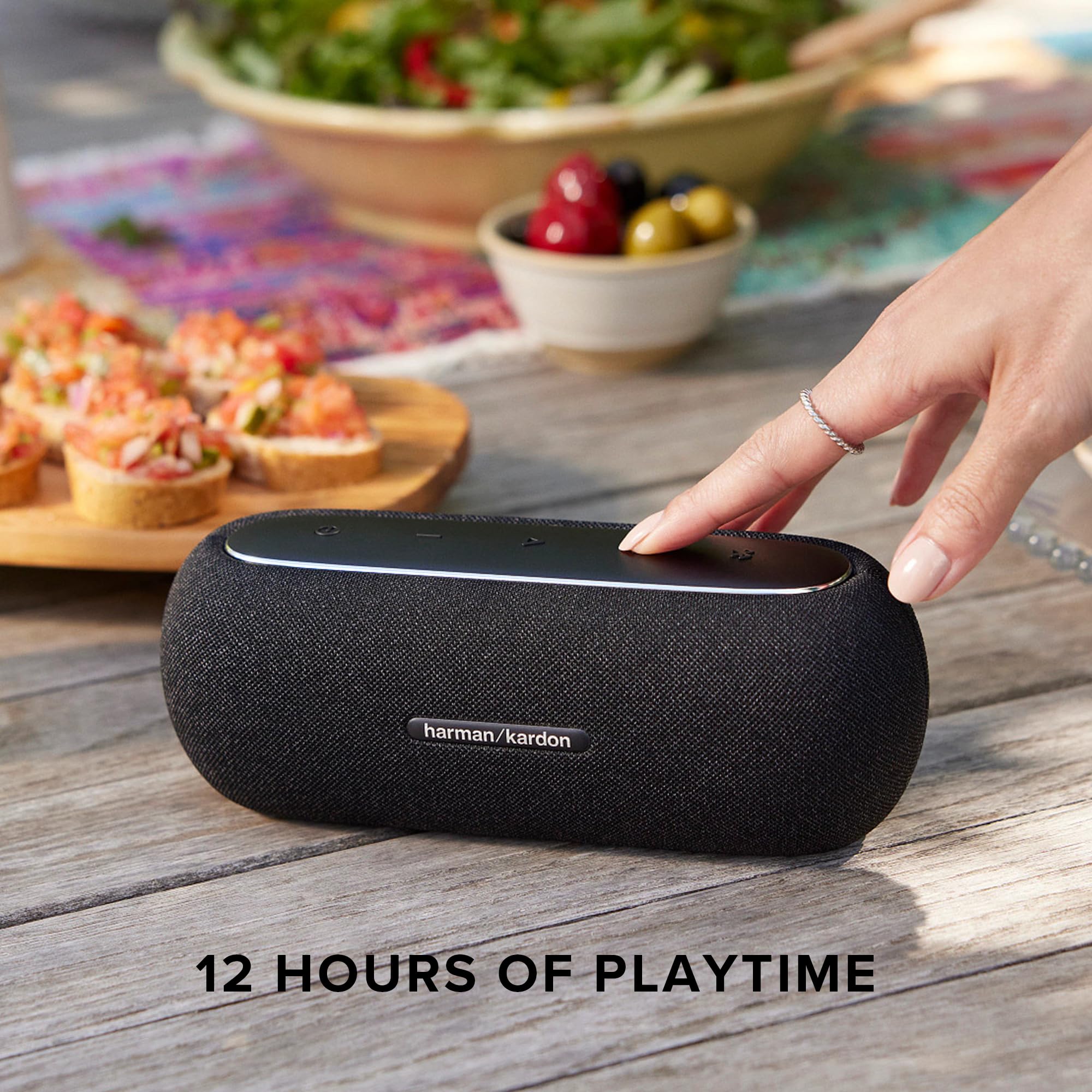 Foto 8 pulgar | Altavoz Bluetooth Portátil Harman Kardon Luna IP67 Negro - Venta Internacional