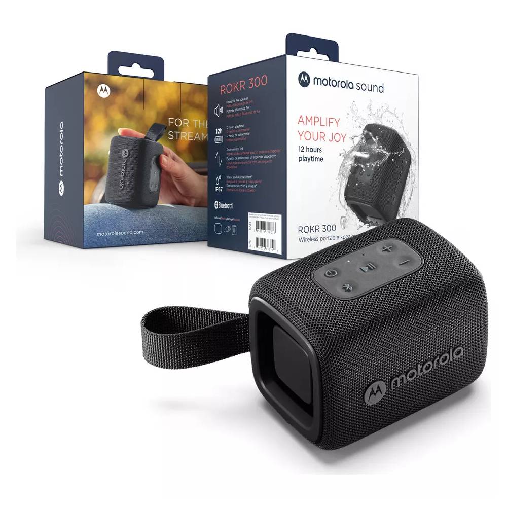 Foto 4 pulgar | Bocina Motorola Rokr 300 Bluetooth Portátil Ip67 Negro