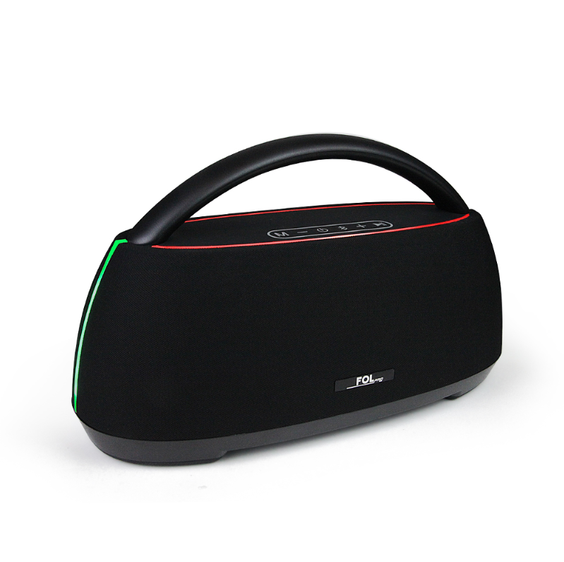 Foto 3 pulgar | Bocina Fol Inalámbrica Bluetooth Tws Portátil Recargable 90w Negro Con Rgb R215l