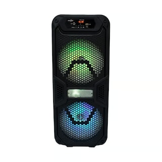 Foto 1 | Bocina Bluetooth Recargable de 8″x2 con Luz Led y Micrófono