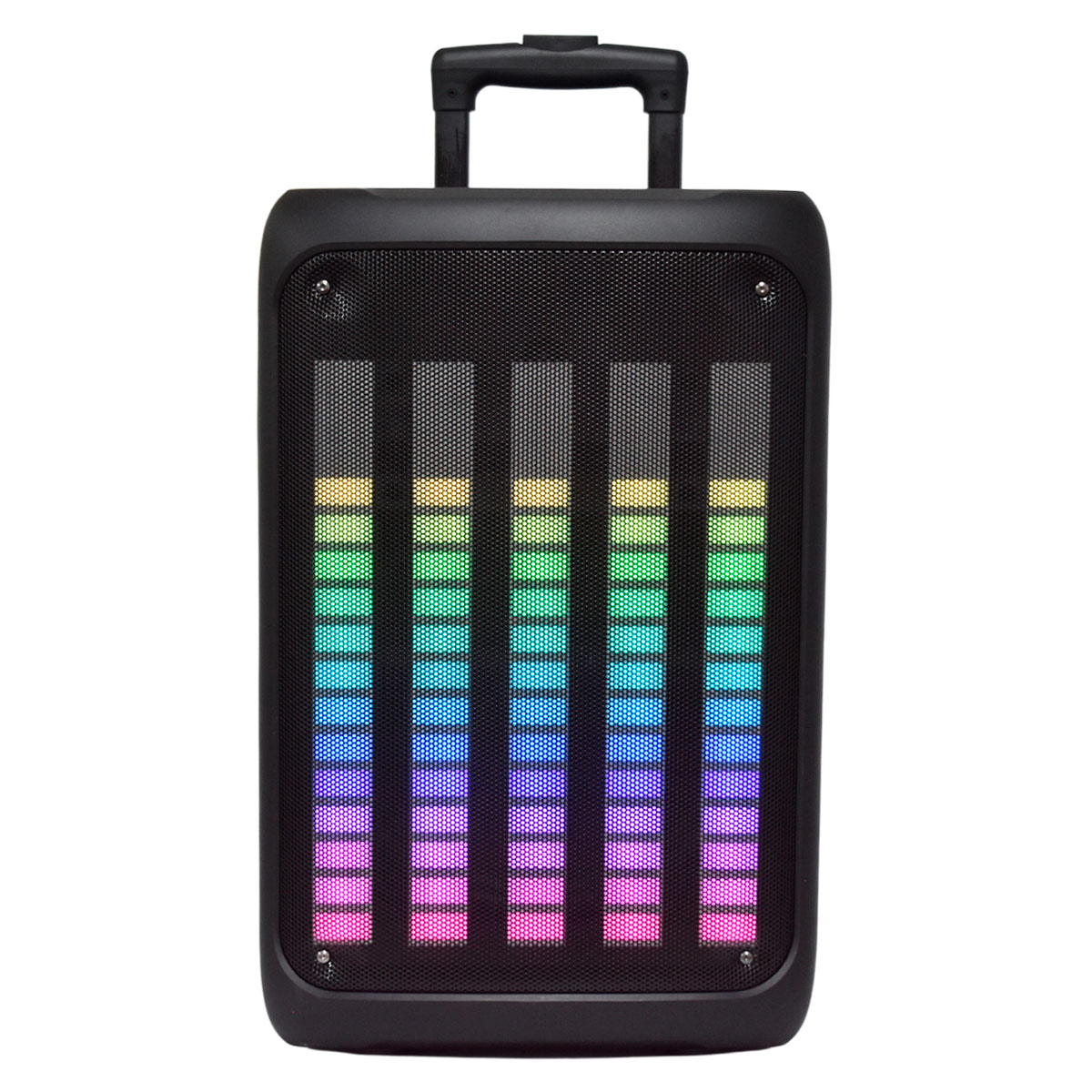 Bocina Bluetooth de 12″ Karaoke con 5 Barras de Luz Led