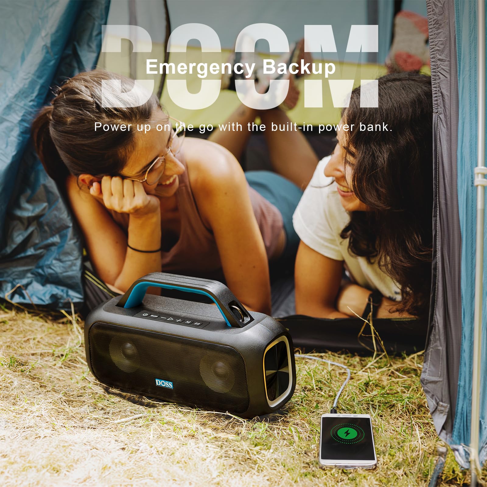 Foto 4 | Altavoz Bluetooth Doss Extreme Boom S 60w Ipx6 Impermeable - Venta Internacional.