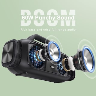 Foto 2 | Altavoz Bluetooth Para Exteriores Doss Extreme Boom De 60 W Con 30 H De Tiempo De Reproducción - Venta Internacional.