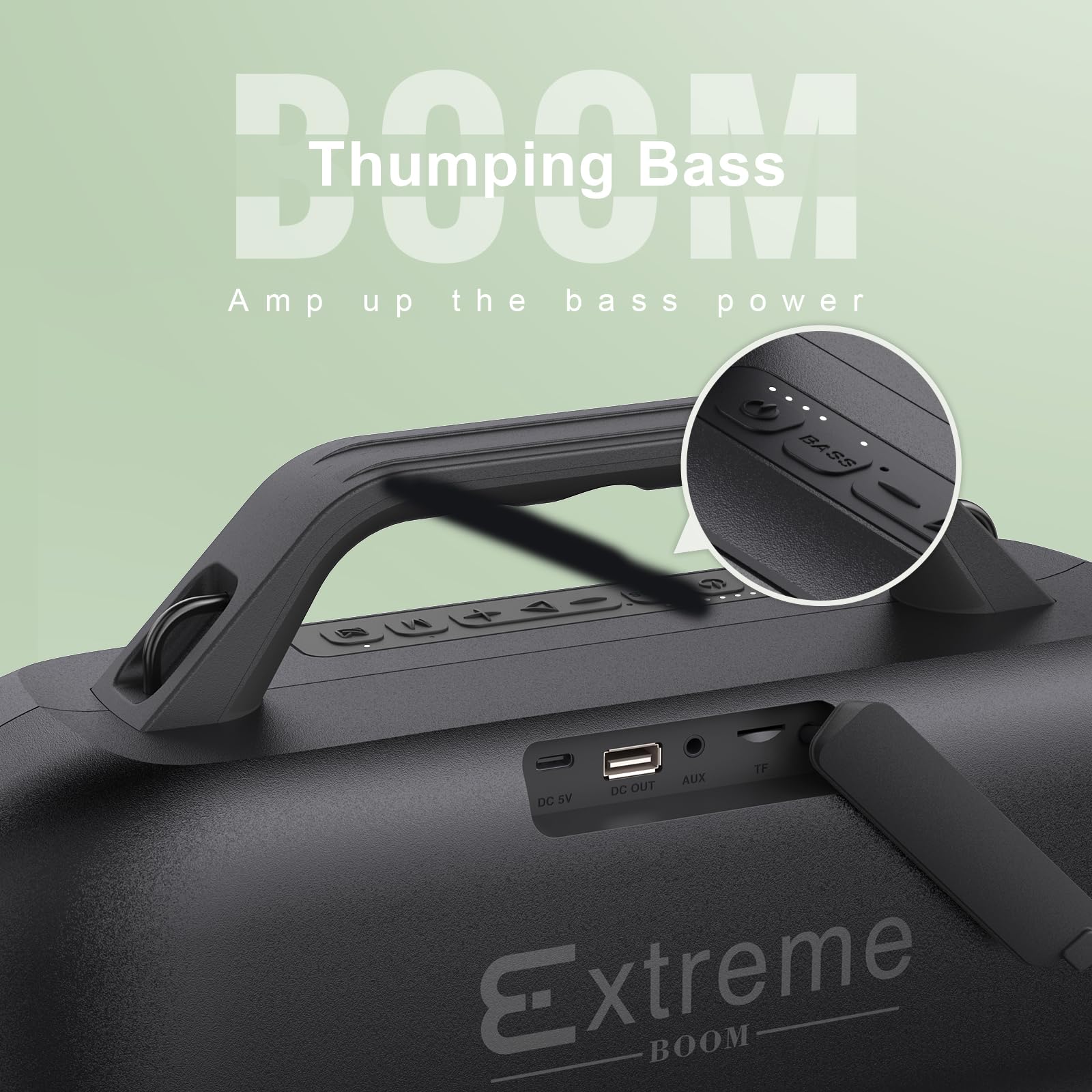 Foto 4 pulgar | Altavoz Bluetooth Para Exteriores Doss Extreme Boom De 60 W Con 30 H De Tiempo De Reproducción - Venta Internacional.