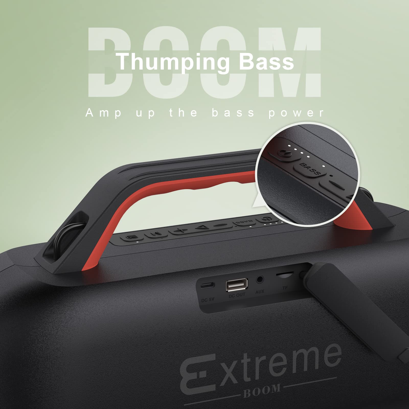 Foto 3 | Altavoz Bluetooth Exterior Doss Extreme Boom 60w Naranja - Venta Internacional.