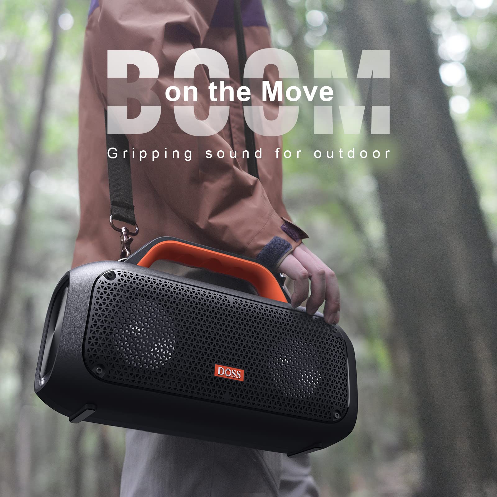 Foto 8 pulgar | Altavoz Bluetooth Exterior Doss Extreme Boom 60w Naranja - Venta Internacional.