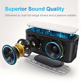 Foto 2 | Altavoz Bluetooth Doss Soundbox Touch 12w Ipx5 20h Blanco - Venta Internacional.
