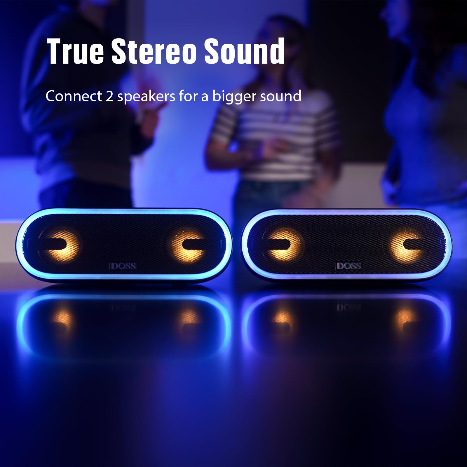 Foto 6 pulgar | Altavoz Bluetooth Doss Soundbox Pro+ P300 40w Ipx6 Azul - Venta Internacional.