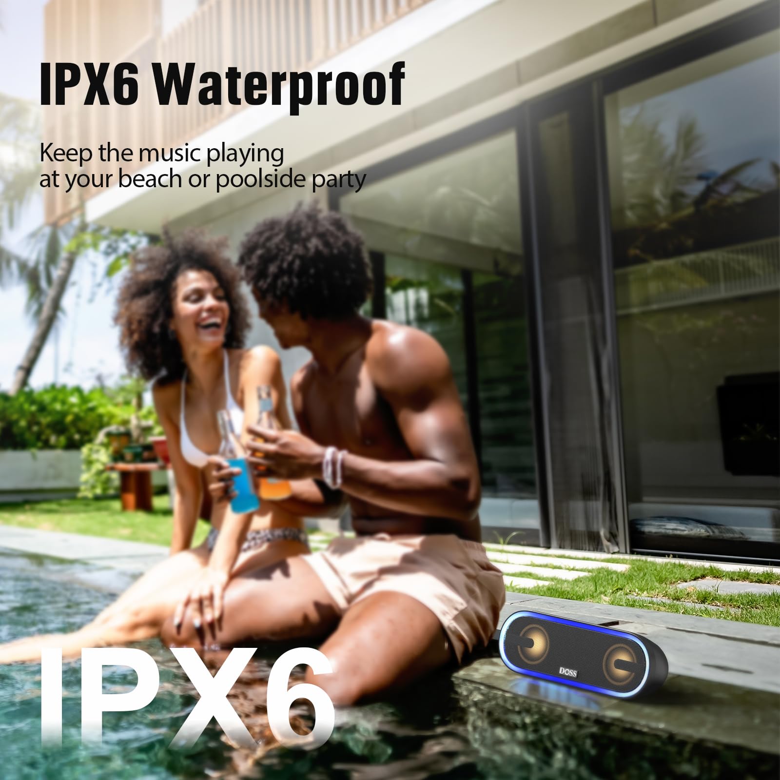 Foto 7 pulgar | Altavoz Bluetooth Doss Soundbox Pro+ P300 40w Ipx6 Azul - Venta Internacional.