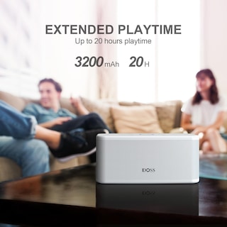 Foto 5 | Altavoz Bluetooth Doss Soundbox Plus Portátil Blanco - Venta Internacional.