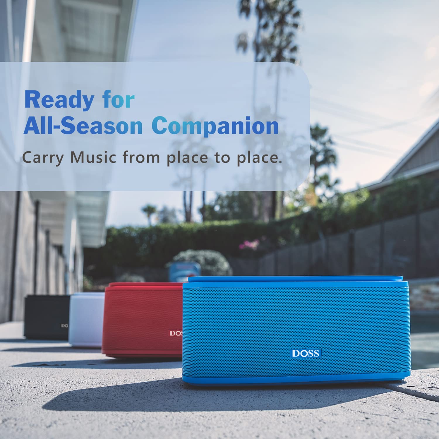 Foto 7 pulgar | Altavoz Bluetooth Doss Soundbox Touch 12w Hd Sound Blue - Venta Internacional.