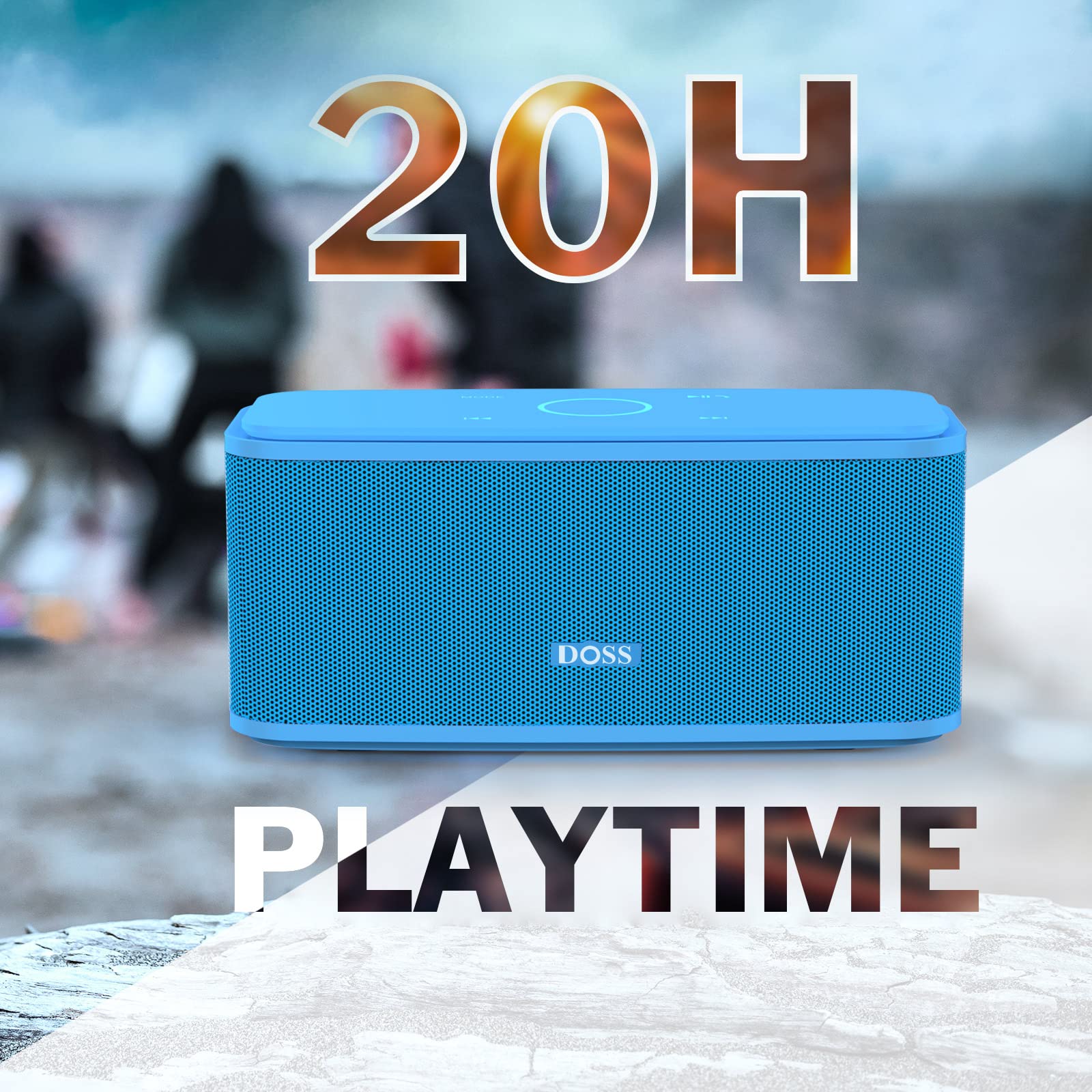 Foto 8 pulgar | Altavoz Bluetooth Doss Soundbox Touch 12w Hd Sound Blue - Venta Internacional.