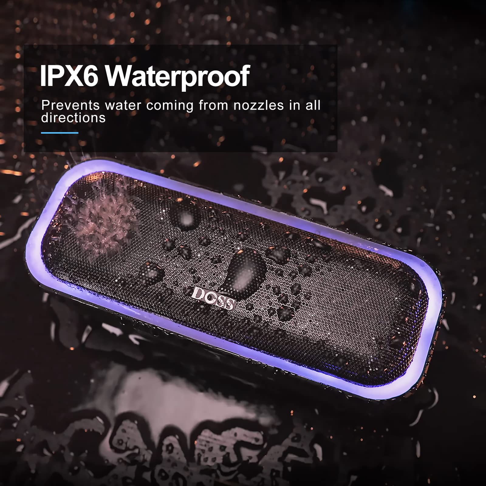Foto 6 pulgar | Altavoz Bluetooth Doss Soundbox Pro 20w Stereo Sound Ipx6 Azul - Venta Internacional.