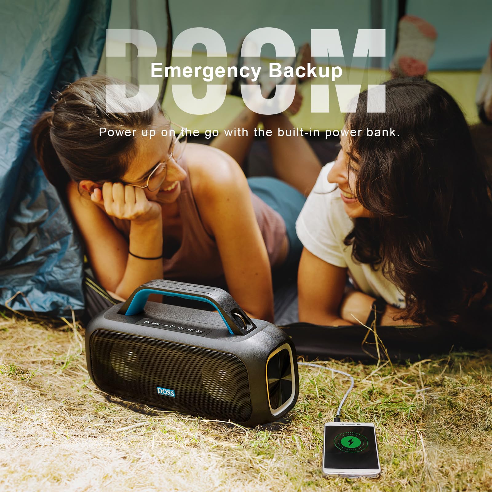 Foto 5 pulgar | Altavoz Bluetooth Doss Extreme Boom S 60w Ipx6 Impermeable - Venta Internacional.