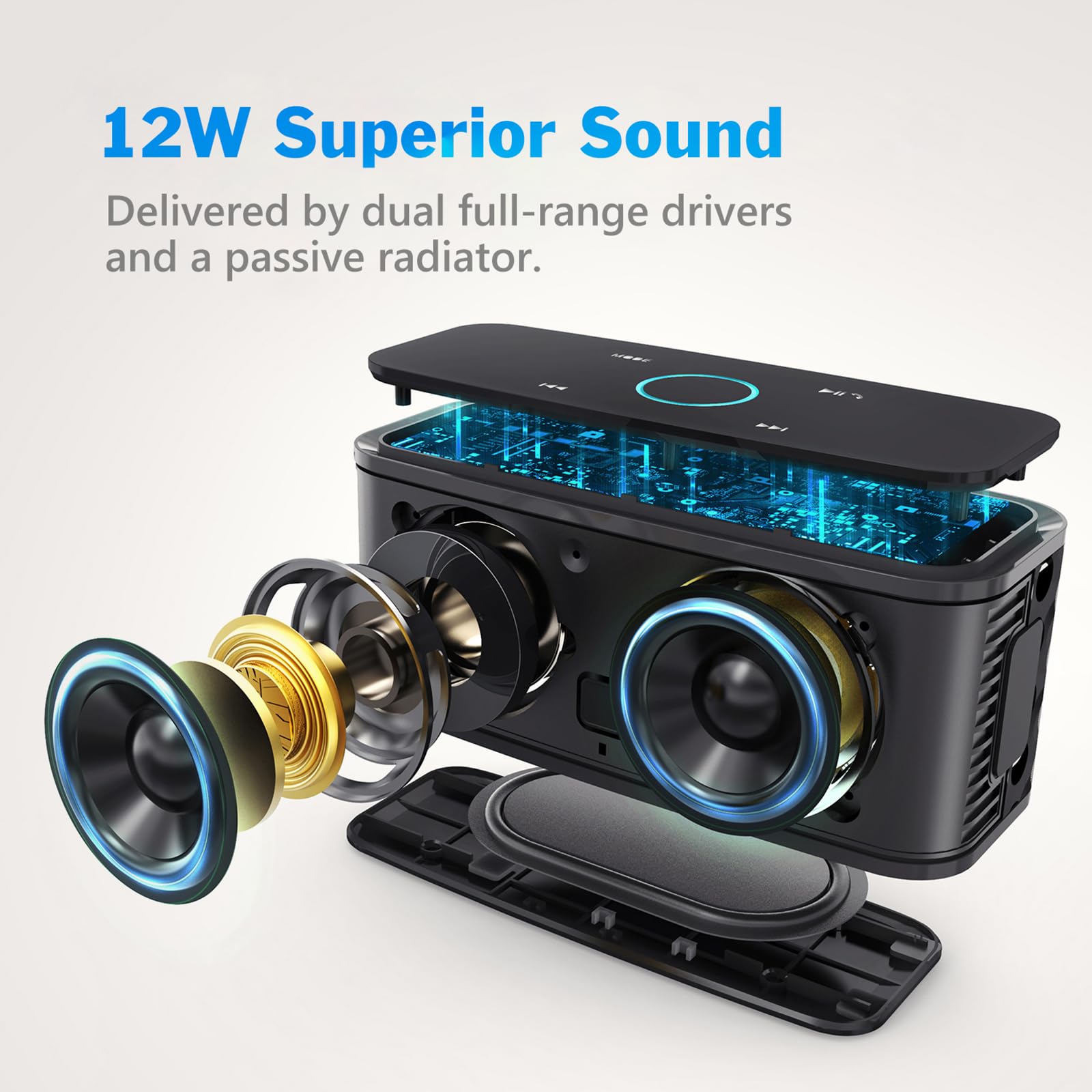 Foto 3 pulgar | Altavoz Bluetooth Doss Soundbox Touch 12w Hd Sound Ipx5 - Venta Internacional.