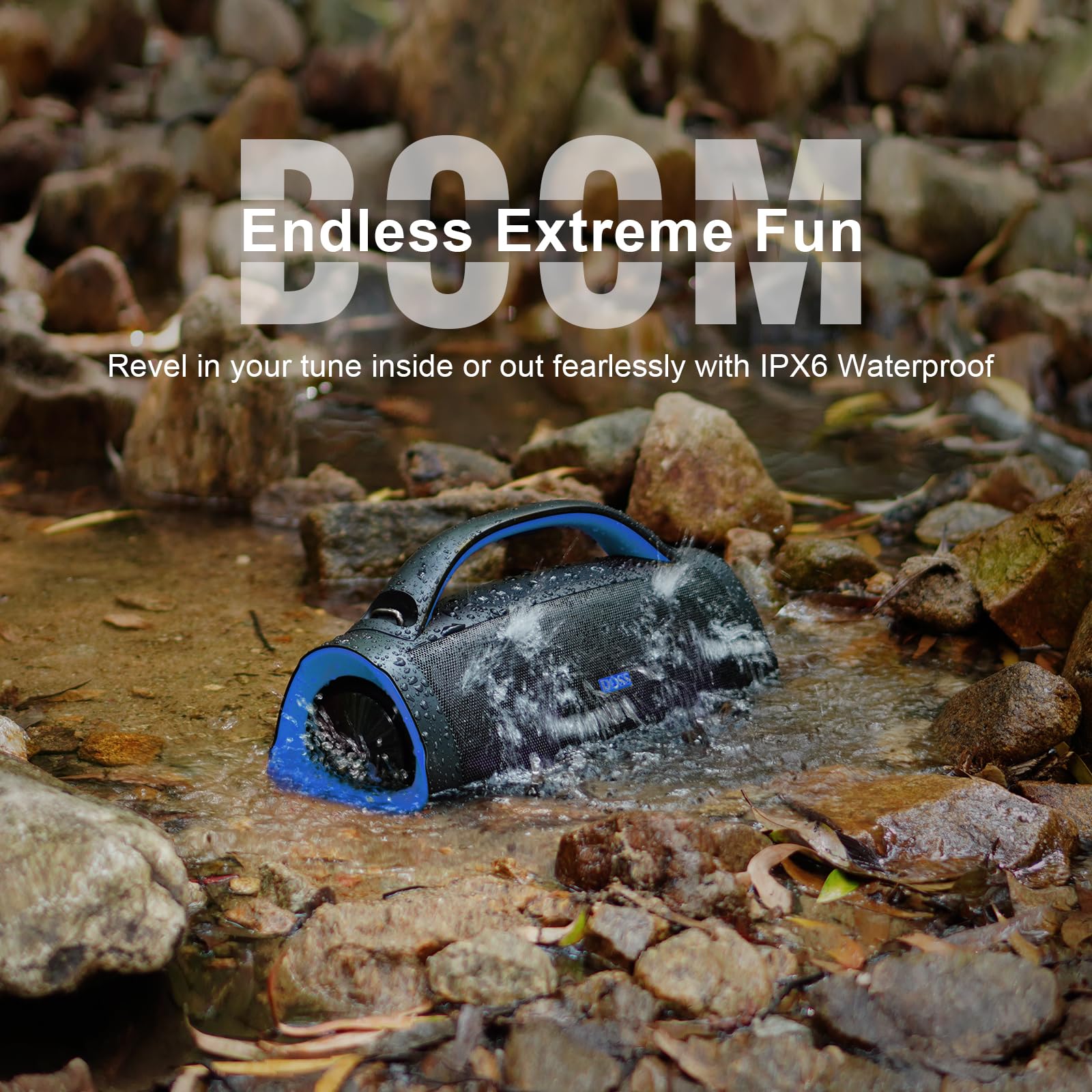 Foto 4 | Altavoz Bluetooth Doss Extreme Boom Pro 100w Estéreo Azul - Venta Internacional.