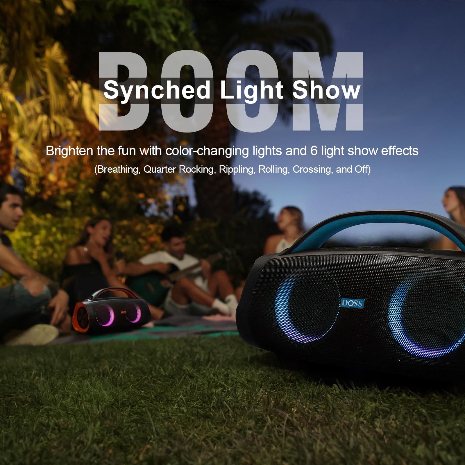 Foto 7 | Altavoz Bluetooth Doss Extreme Boom Pro 100w Estéreo Azul - Venta Internacional.