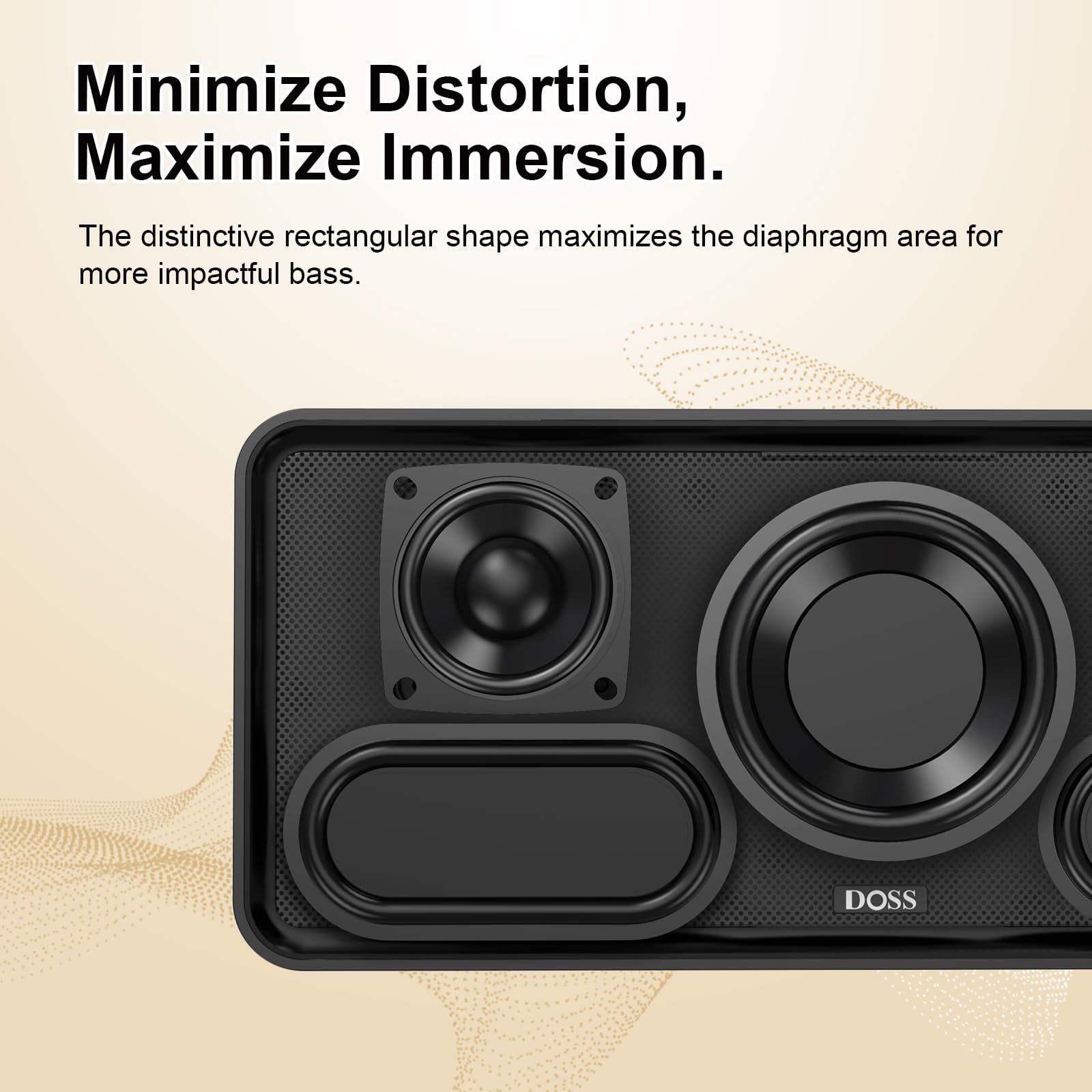 Foto 5 pulgar | Altavoz Bluetooth Doss Soundbox Xl 32w Con Subwoofer Dorado - Venta Internacional.