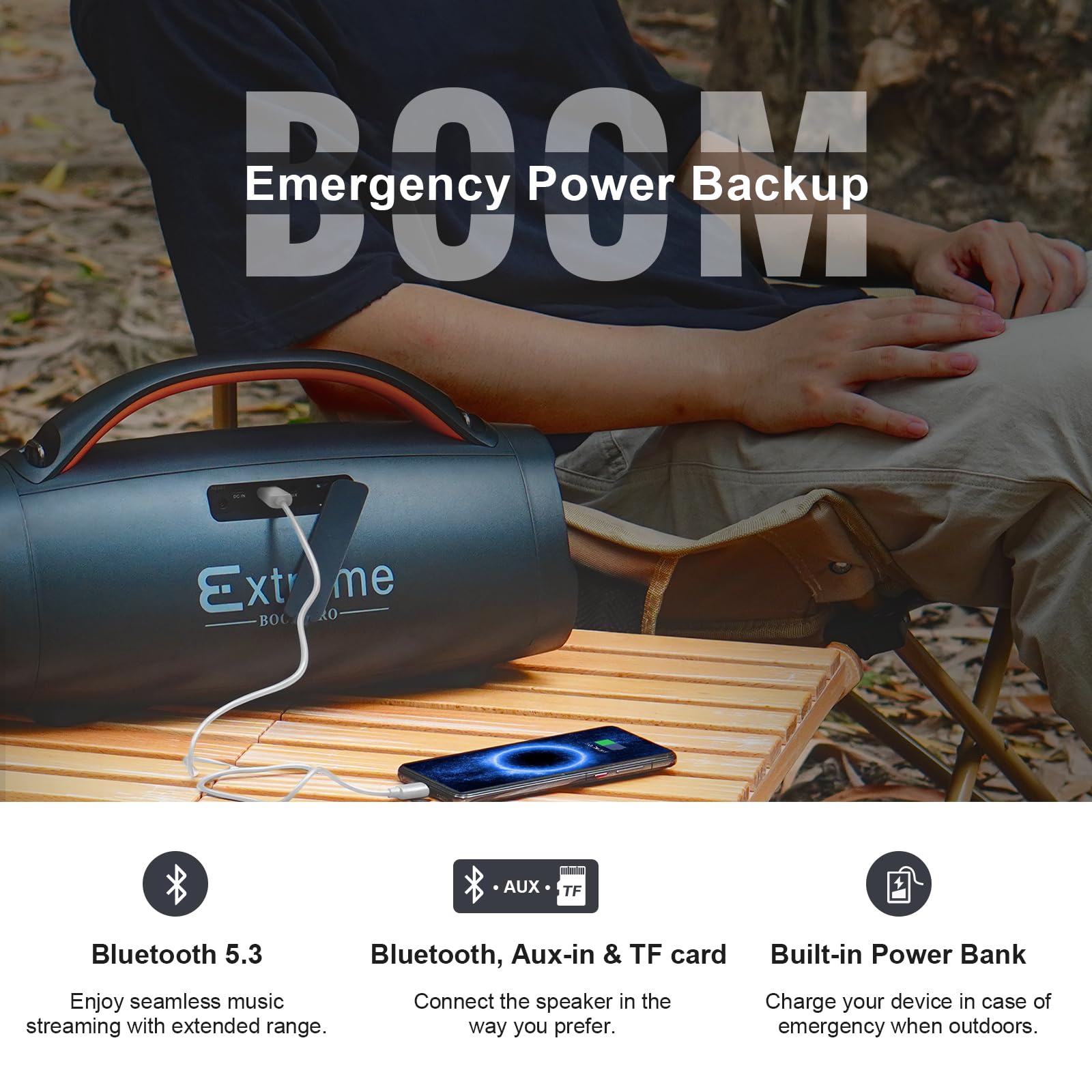 Foto 7 pulgar | Altavoz Bluetooth Doss Extreme Boom+ 100w Ipx6 Impermeable - Venta Internacional