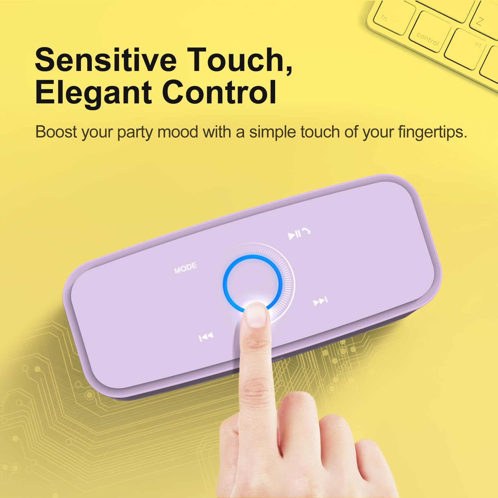 Foto 4 pulgar | Altavoz Bluetooth Doss Soundbox Touch 12w Hd Sound Purple - Venta Internacional.