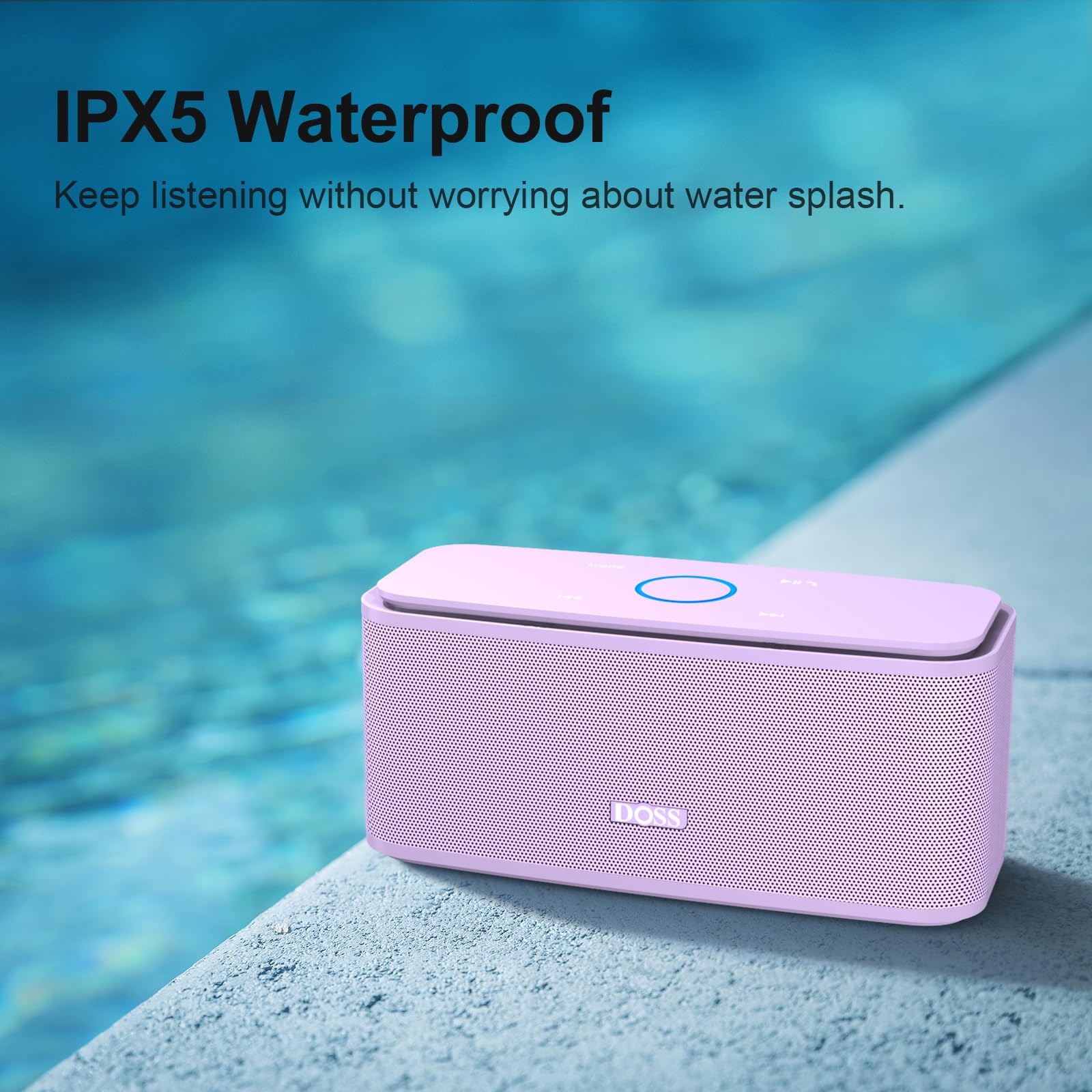 Foto 5 pulgar | Altavoz Bluetooth Doss Soundbox Touch 12w Hd Sound Purple - Venta Internacional.