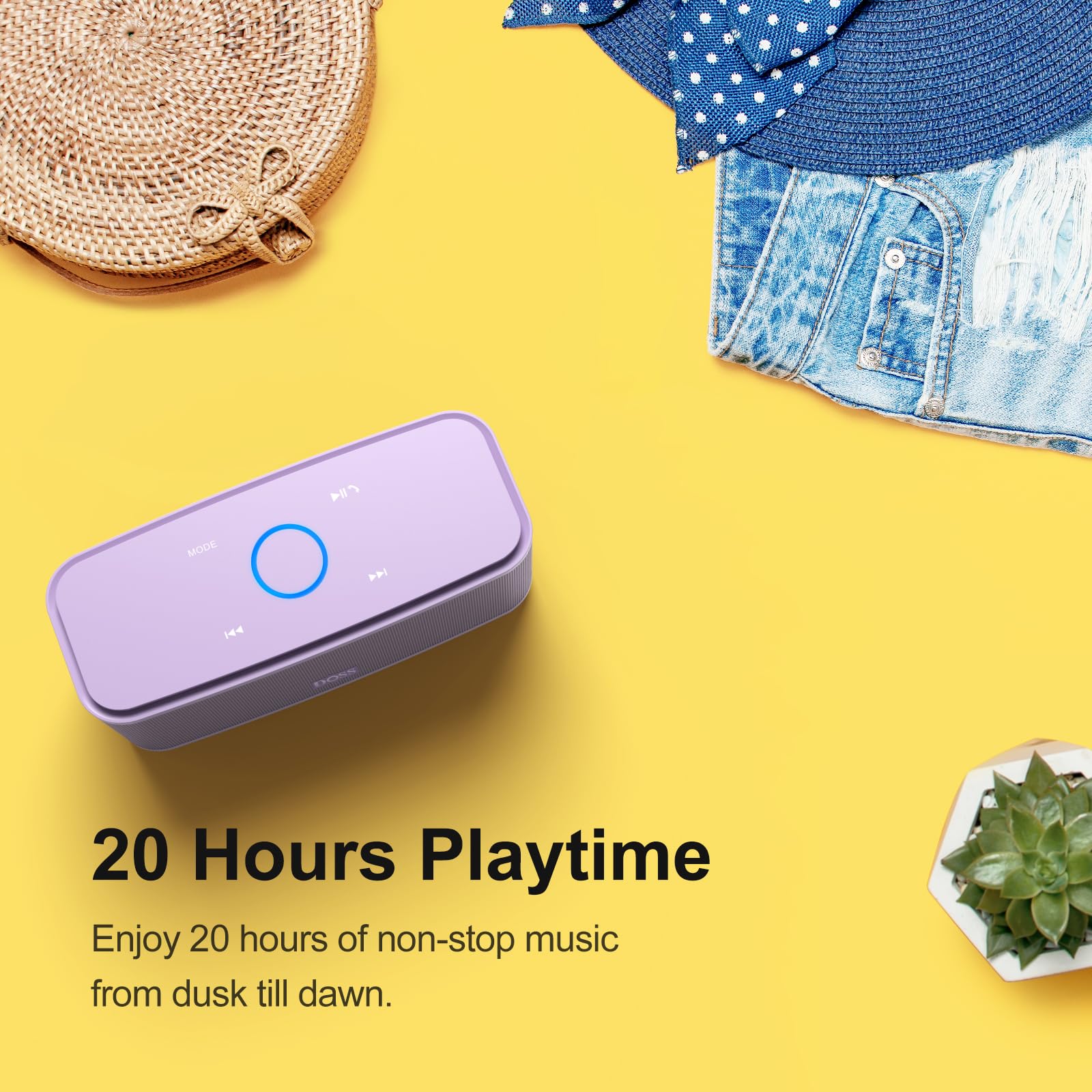 Foto 8 pulgar | Altavoz Bluetooth Doss Soundbox Touch 12w Hd Sound Purple - Venta Internacional.