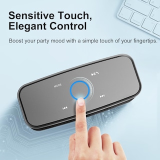 Foto 3 | Altavoz Bluetooth Doss Soundbox Touch 12w Hd Sound Grey - Venta Internacional.