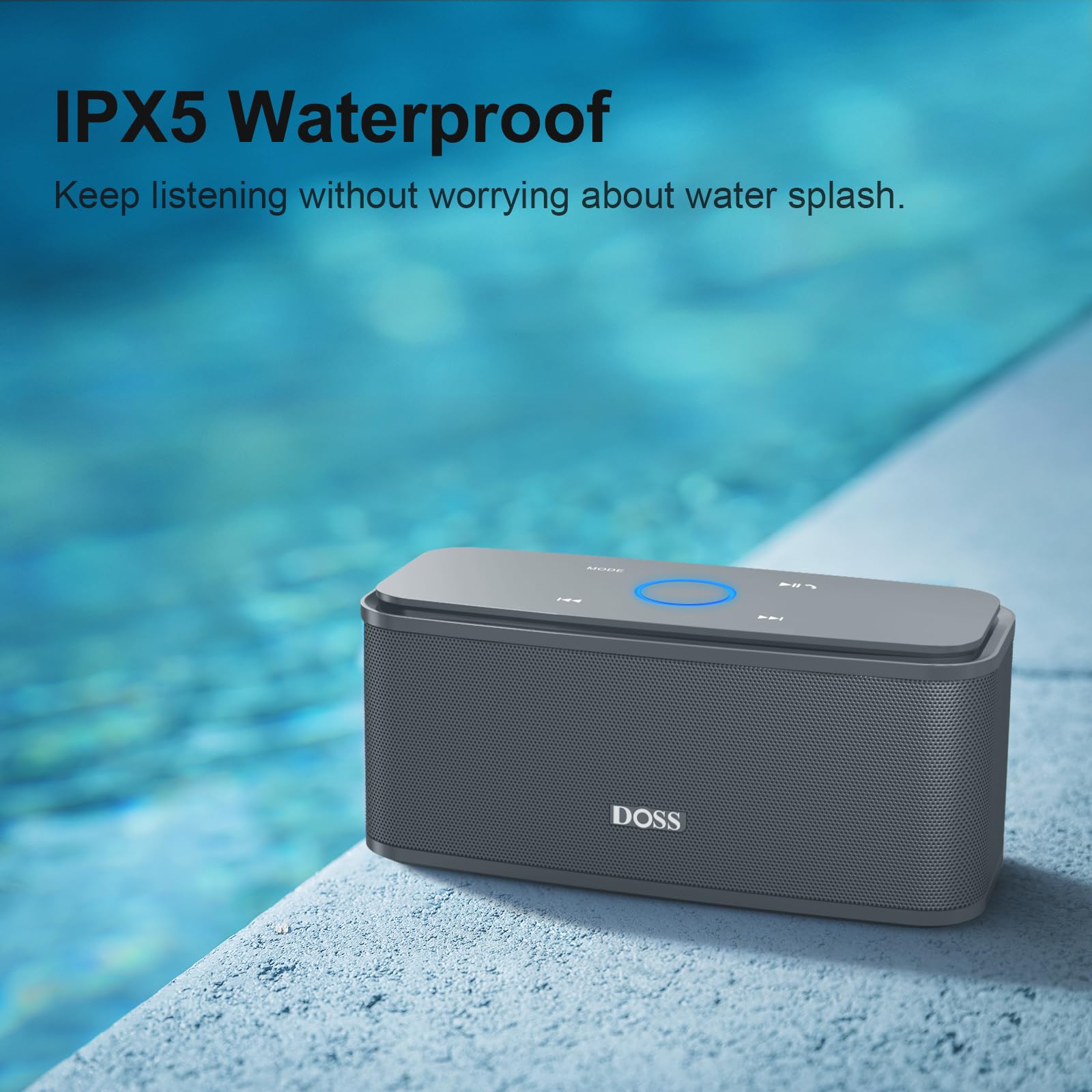 Foto 5 pulgar | Altavoz Bluetooth Doss Soundbox Touch 12w Hd Sound Grey - Venta Internacional.