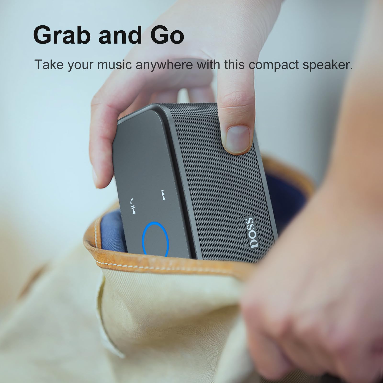 Foto 7 pulgar | Altavoz Bluetooth Doss Soundbox Touch 12w Hd Sound Grey - Venta Internacional.