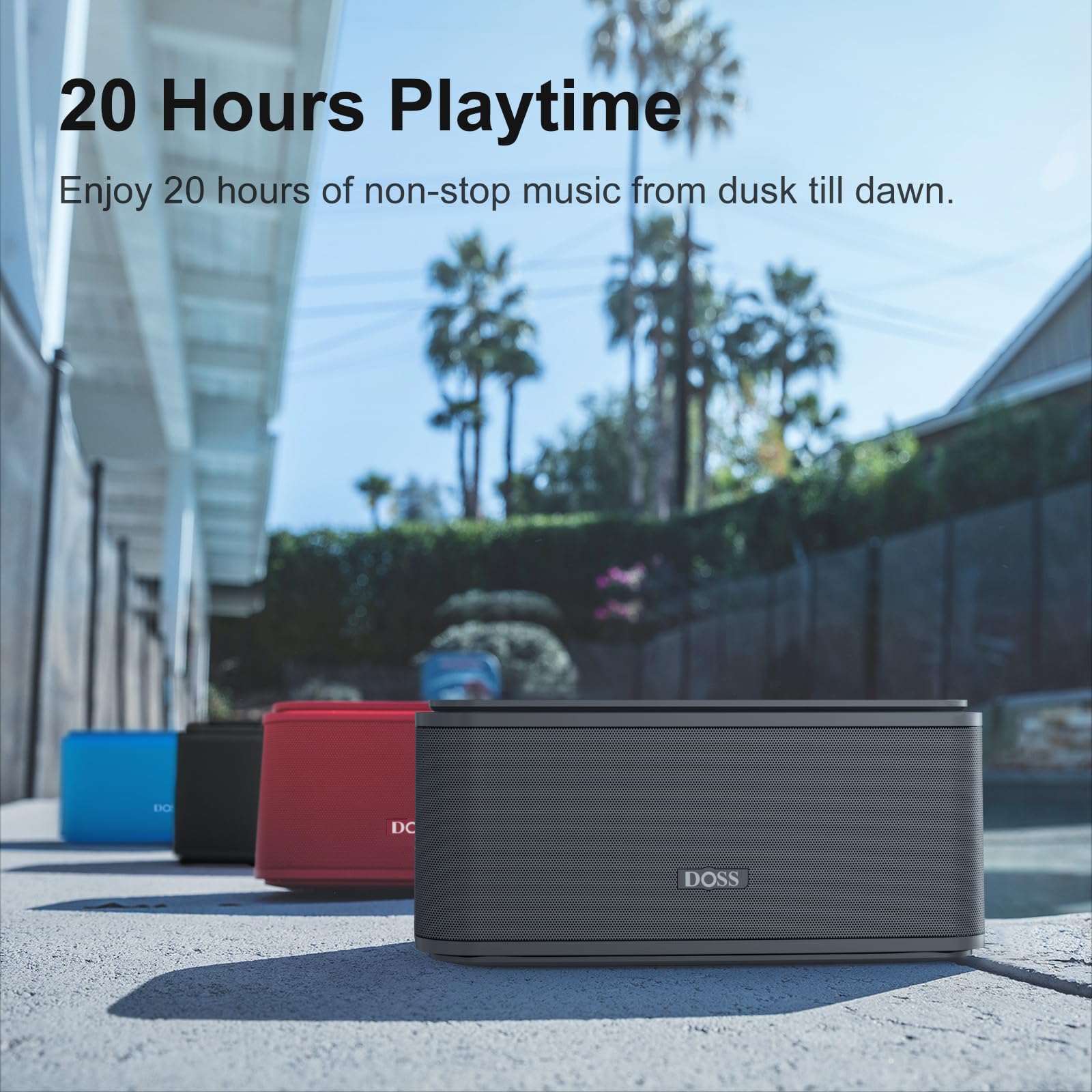 Foto 8 pulgar | Altavoz Bluetooth Doss Soundbox Touch 12w Hd Sound Grey - Venta Internacional.