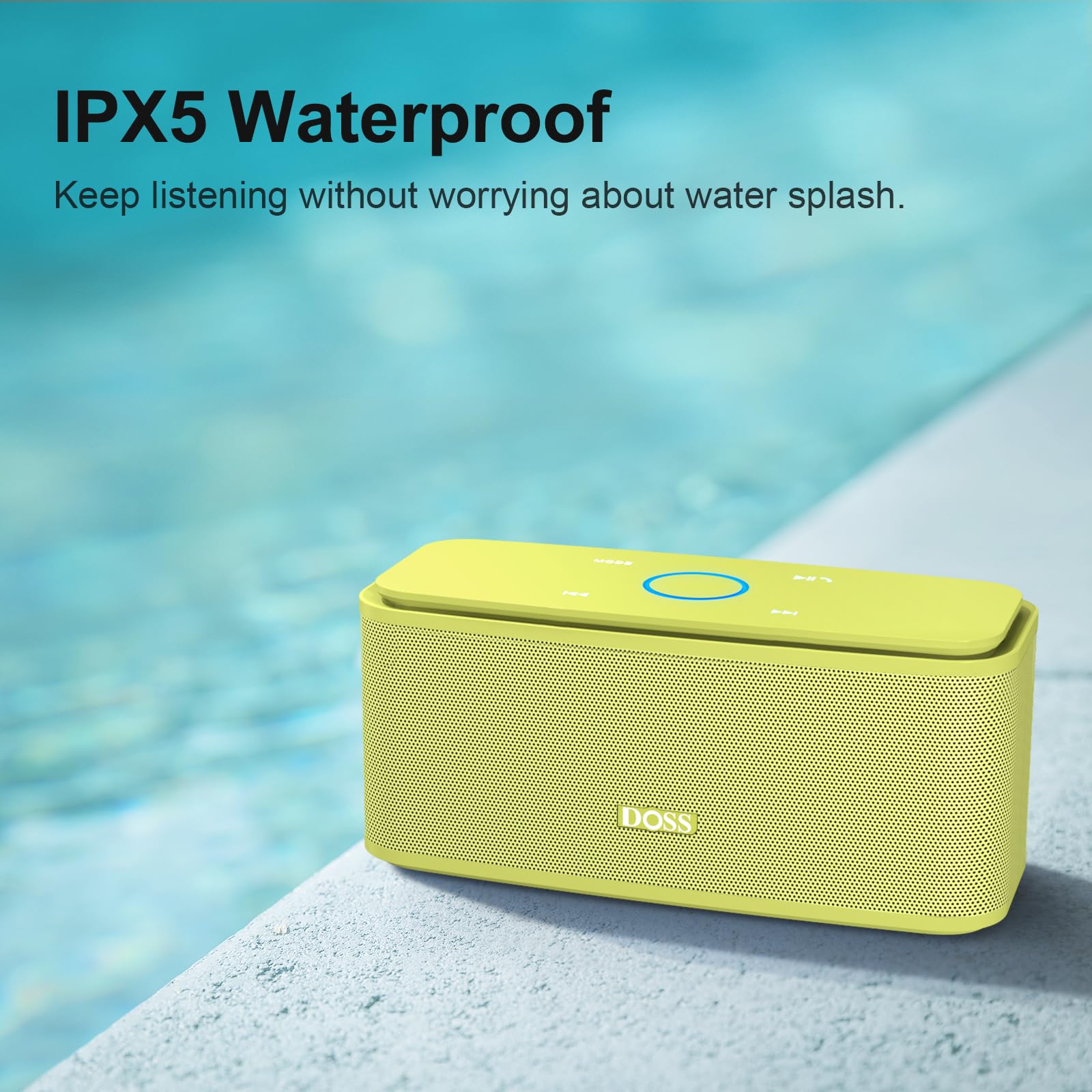 Foto 5 pulgar | Altavoz Bluetooth Doss Soundbox Touch 12w Hd Sound Yellow - Venta Internacional.
