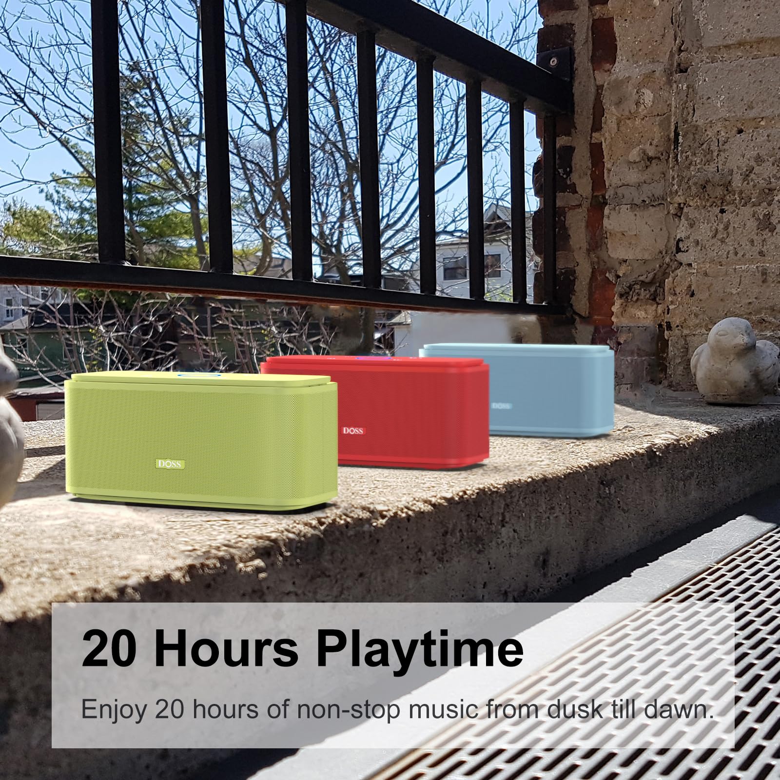Foto 8 pulgar | Altavoz Bluetooth Doss Soundbox Touch 12w Hd Sound Yellow - Venta Internacional.