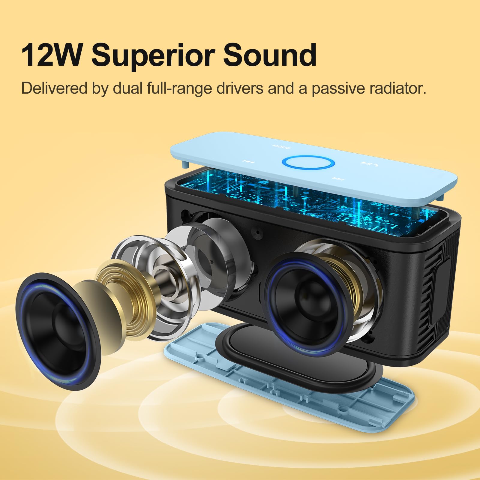 Foto 3 pulgar | Altavoz Bluetooth Doss Soundbox Touch 12w Hd Sound Ipx5 - Venta Internacional
