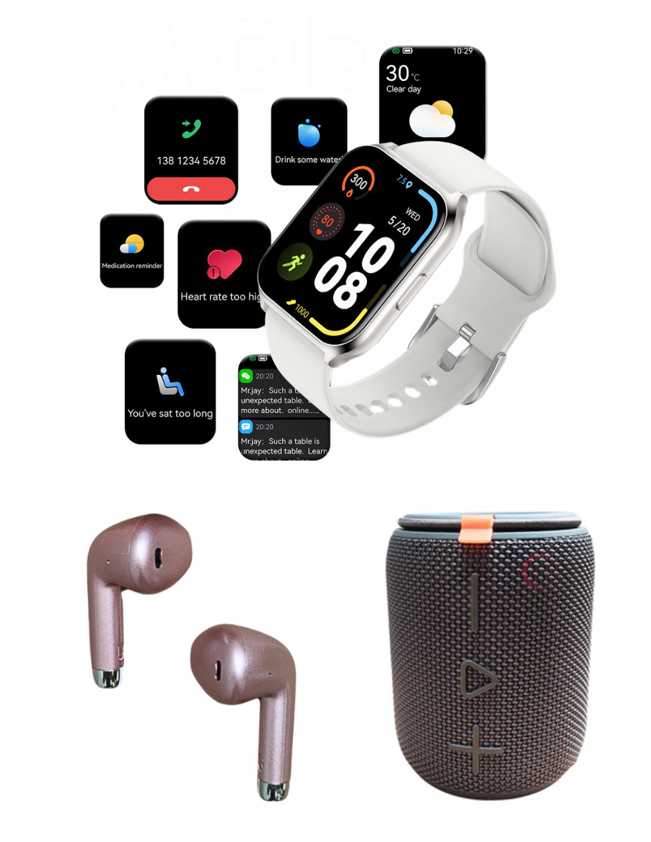 Foto 3 pulgar | Bundle Xiaomi Sound Poket Negro + Filwans Gts Mini + Sabala St 766