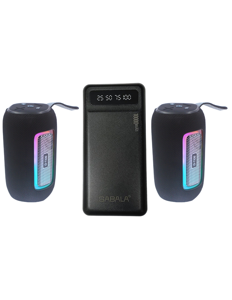 Foto 4 pulgar | Bundle De 2 G-tide Sv41 Negro + 1 Power Bank 10000mha Sabala