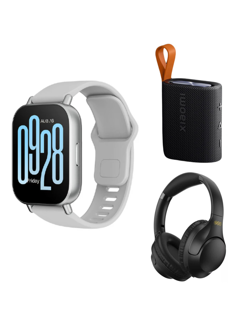 Foto 2 pulgar | Bundle Xiaomi Sound Poket Negro + Qcy H2 Pro. + Xiaomi Redmi Watch 5 Active