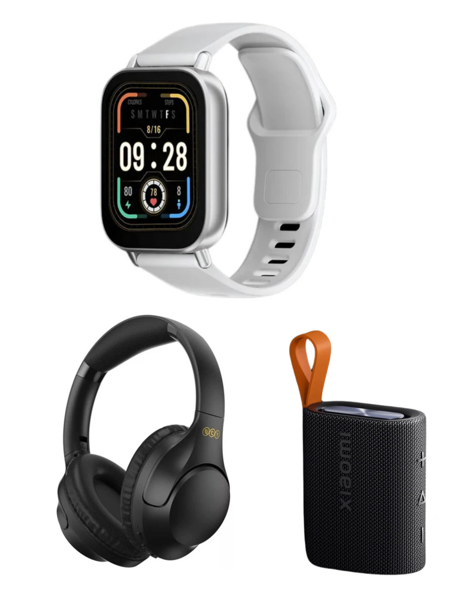 Foto 4 pulgar | Bundle Xiaomi Sound Poket Negro + Qcy H2 Pro. + Xiaomi Redmi Watch 5 Active