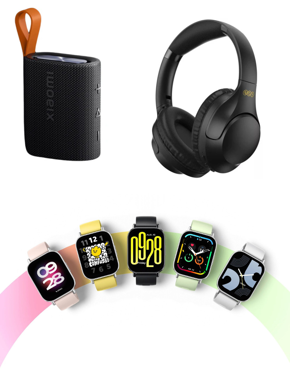 Foto 5 pulgar | Bundle Xiaomi Sound Poket Negro + Qcy H2 Pro. + Xiaomi Redmi Watch 5 Active