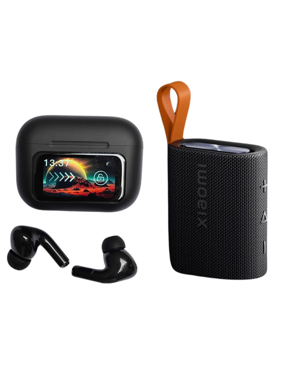 Foto 2 pulgar | Bundle Xiaomi Sound Poket Negro + Elibom Beats Flyer.