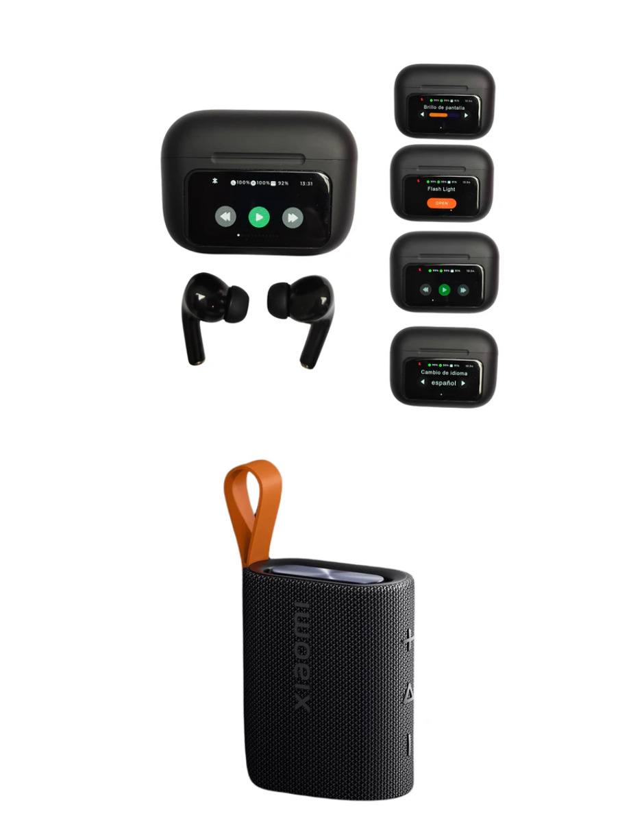 Foto 4 pulgar | Bundle Xiaomi Sound Poket Negro + Elibom Beats Flyer.