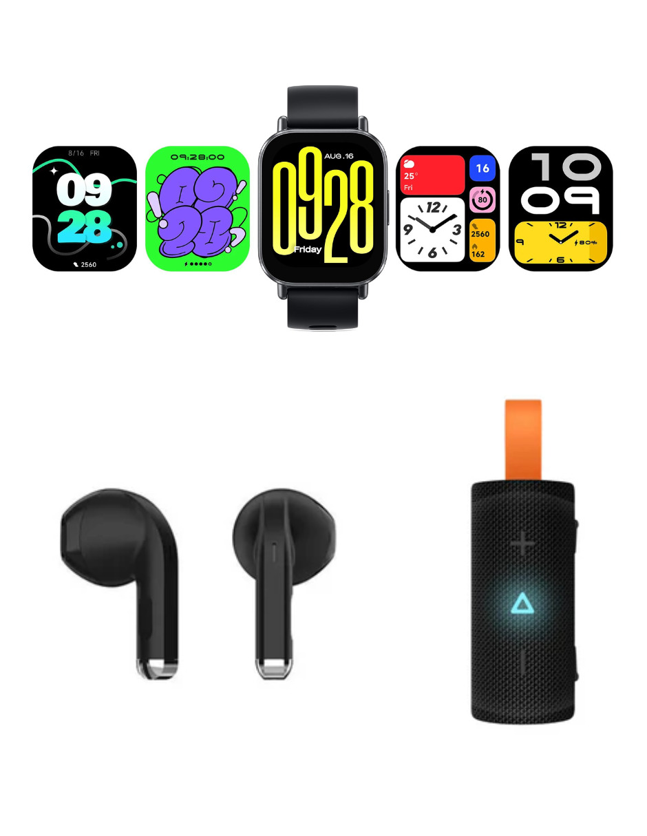 Foto 3 pulgar | Bundle Xiaomi Sound Poket Negro + G-tide L21. +  Xiaomi Redmi Watch 5 Active