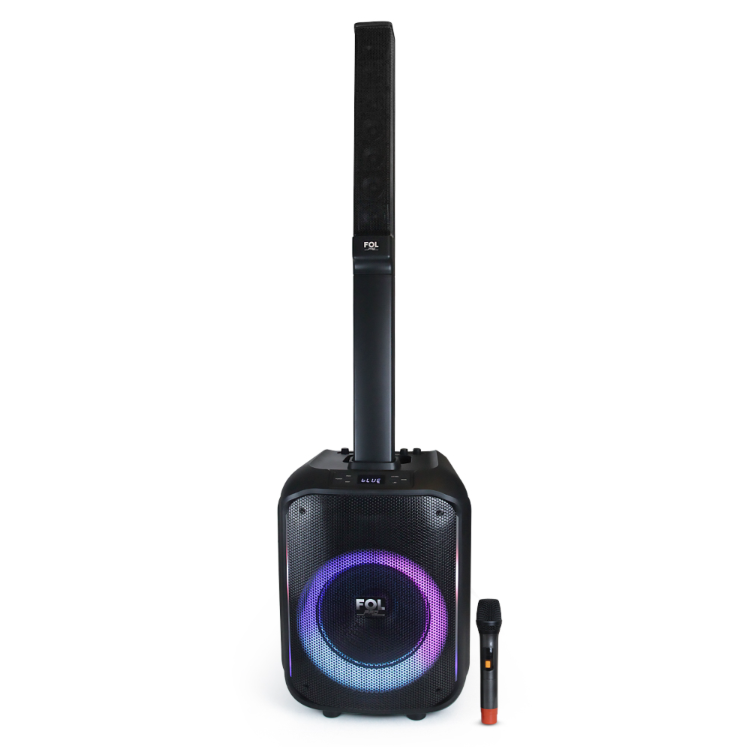 Foto 1 | Bocina Fol Torre Inalámbrica Portátil Recargable Bluetooth TWS con Micrófono T868