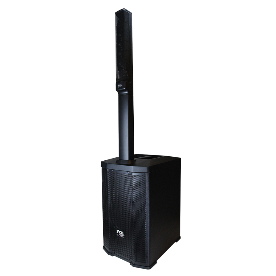 Bocina Fol Torre De Sonido Bluetooth Tws 2 Micrófonos Inalambricos Fs-t900 Negro 900 Watts