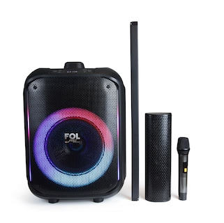 Foto 2 | Bocina Fol Torre de Sonido Inalámbrica Portátil Bluetooth Tws Recargable Con Micrófono
