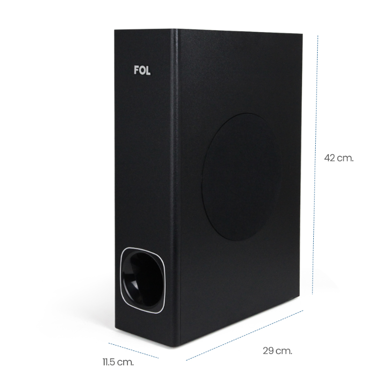 Foto 5 pulgar | Barra De Sonido Con Subwoofer Fol Bluetooth Hdmi Usb 100w