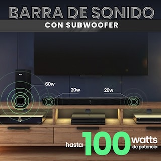 Foto 8 | Barra De Sonido Con Subwoofer Fol Bluetooth Hdmi Usb 100w