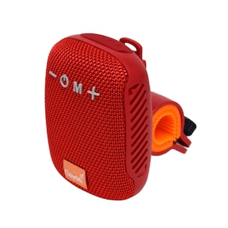 Foto 1 | Bocina Bluetooth Recargable para Bici o Moto Resistente A Salpicaduras Rojo